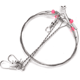 thumbnail image 1 of Garayma 20pcs Wire Trace Leader Rig Stainless Steel 2 Arm Fishing Rigs Tackle Lure, 1 of 8