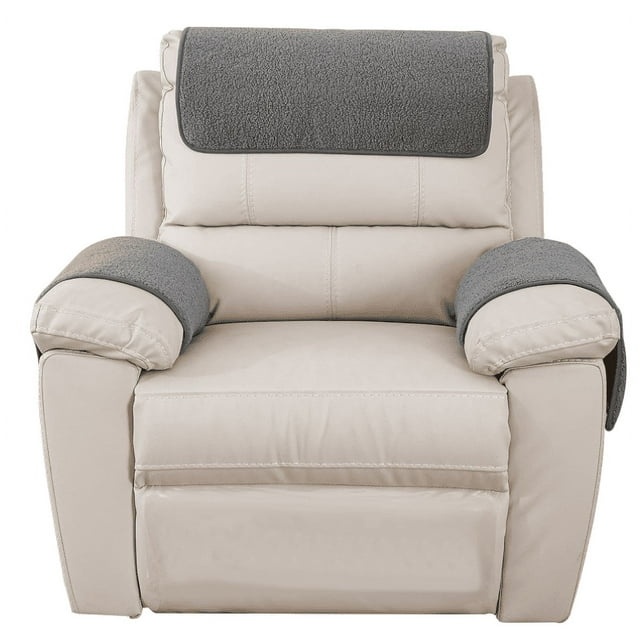 Garayma 3 Pcs Recliner Covers Armrest Covers with Storage Pockets