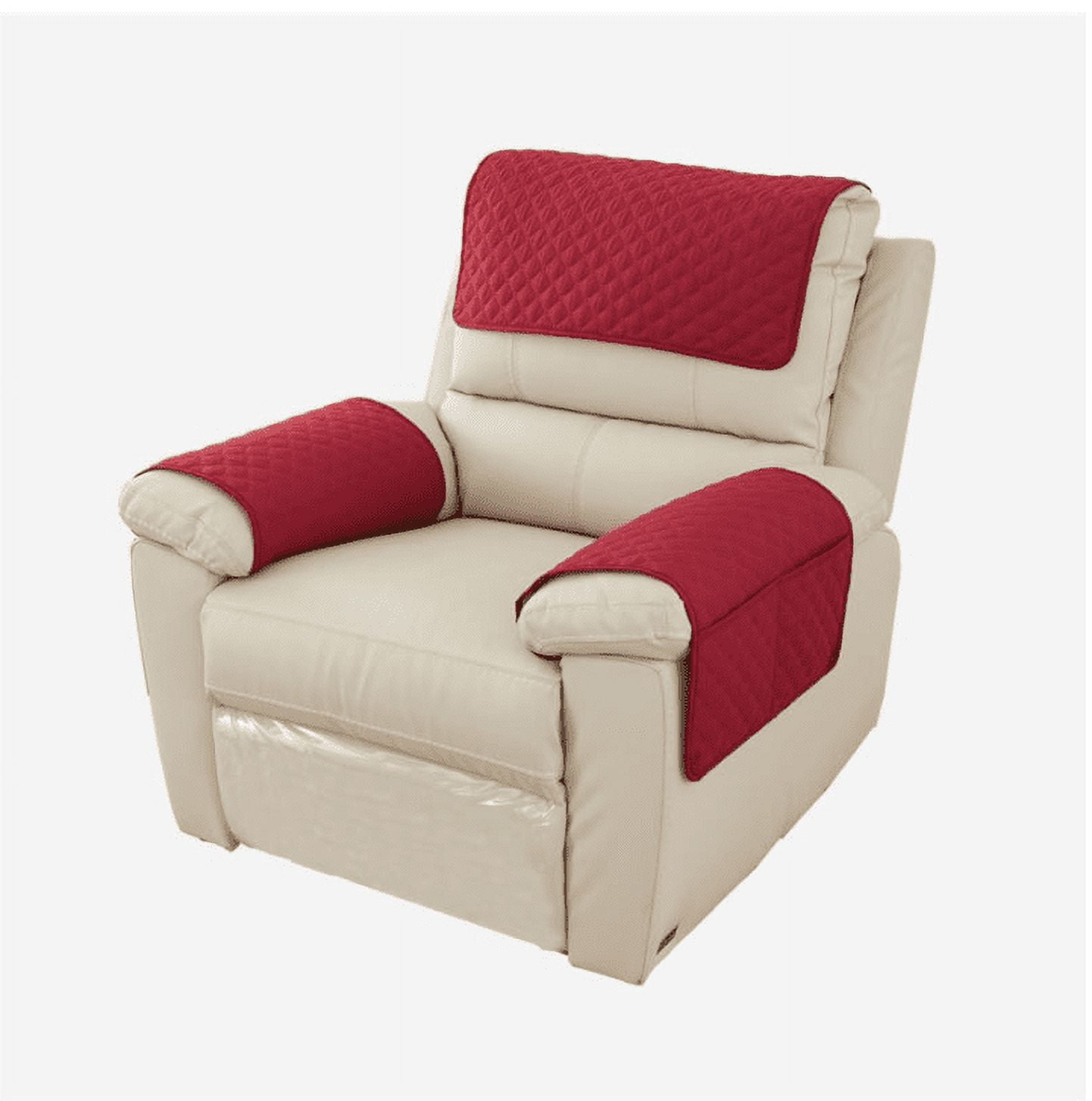 Recliner armrest covers with pockets new arrivals