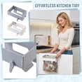 thumbnail image 1 of Garbage Bag Holder Wall Mounted Trash Bag Holder Foldable Garbage Bag Rack No Drill Kitchen Trash Bag Dispenser Storage Rack for Cabinet Door Kitchen Organizer, 1 of 7