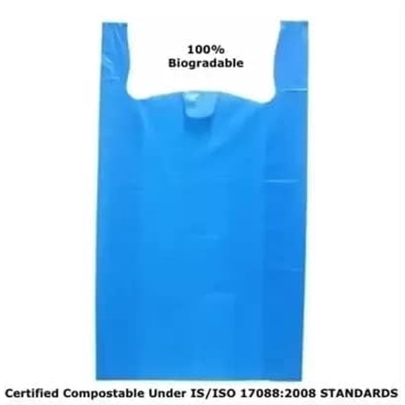 Garbage Bags Large Jumbo Size Garbage Dustbin Bags Large Carry Bag For Packaging, Biodegradable, Dustbin (Blue,15 Piece Size : 30x40 inch)