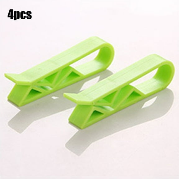Garbage Bin Clip, 4Pcs Trash Can Waste Basket Garbage Bin Clamp for Kitchen Garbage Waste Trash,Green