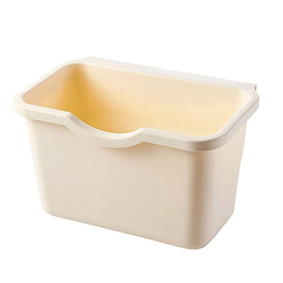 Garbage Bin Counter Bins Trash Can Kitchen for Kitchens Cabinet Door Mini Kitchen Trashs Bin Garbage Cans Counter Bins Trash Can Kitchen (Beige)