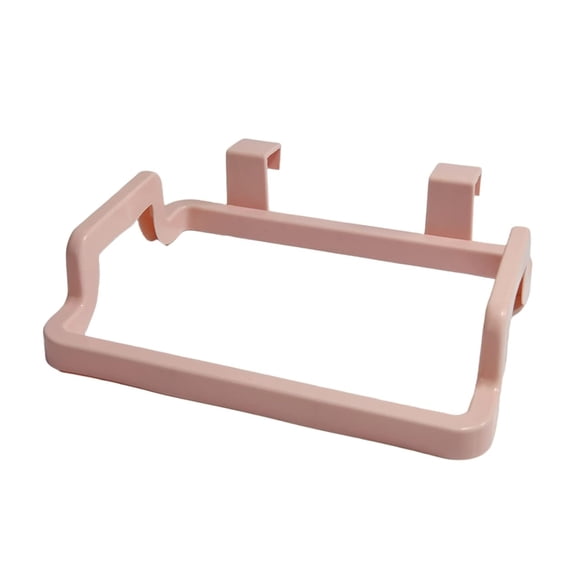 Garbage Bin for Kitchen, Office, Home 1 Pcs Hanging Trash Bag Rack Rubbish Bag Storage Rack Holder Portable Trash Can Cabinet Trash Rack Kitchen Gadge, Pink