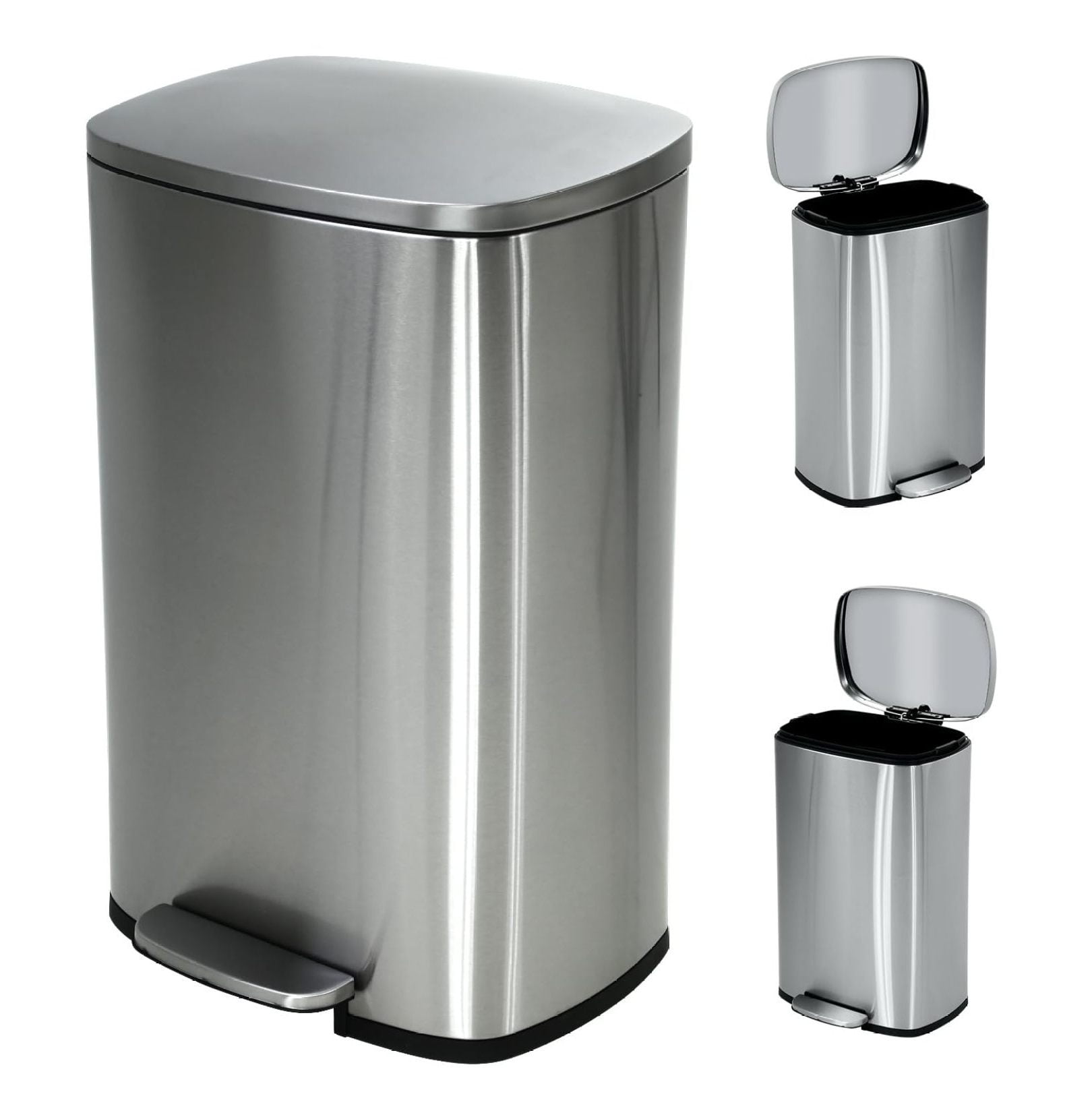 Garbage Can 13 Gallon Tall Kitchen, Kitchen Trash Can with Foot Pedal