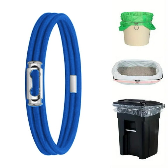 Garbage Can Bands Cord Lord Design Adjustable Large Trash Can Rubber Bands Fits 8-33 Gallon Trash Cans Multifunction Bands Litter Box Bands for Kitchen Tables Picnic Party, 6Pcs(Multicolor,14x14")