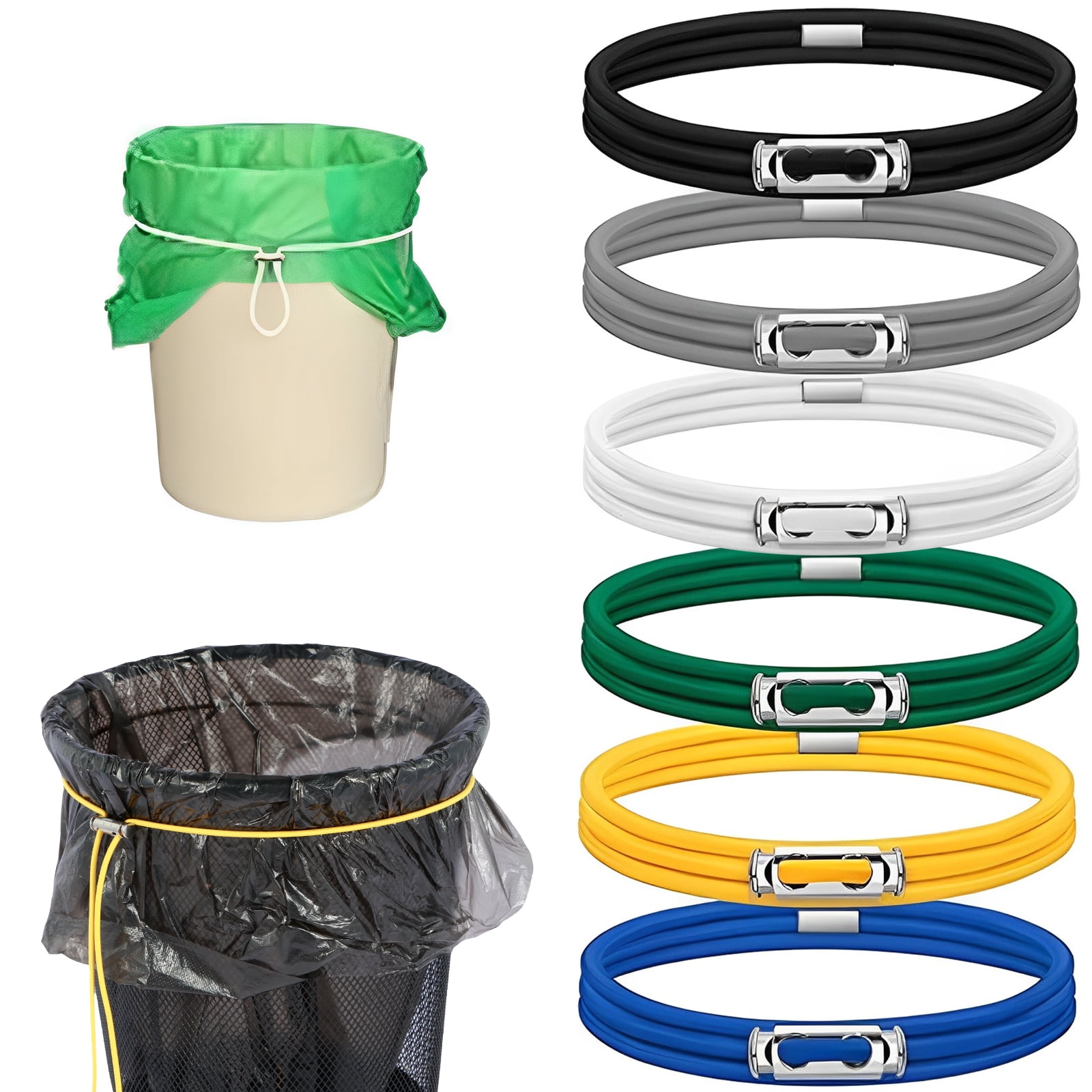 Garbage Can Bands Cord Lord Design Adjustable Large Trash Can Rubber