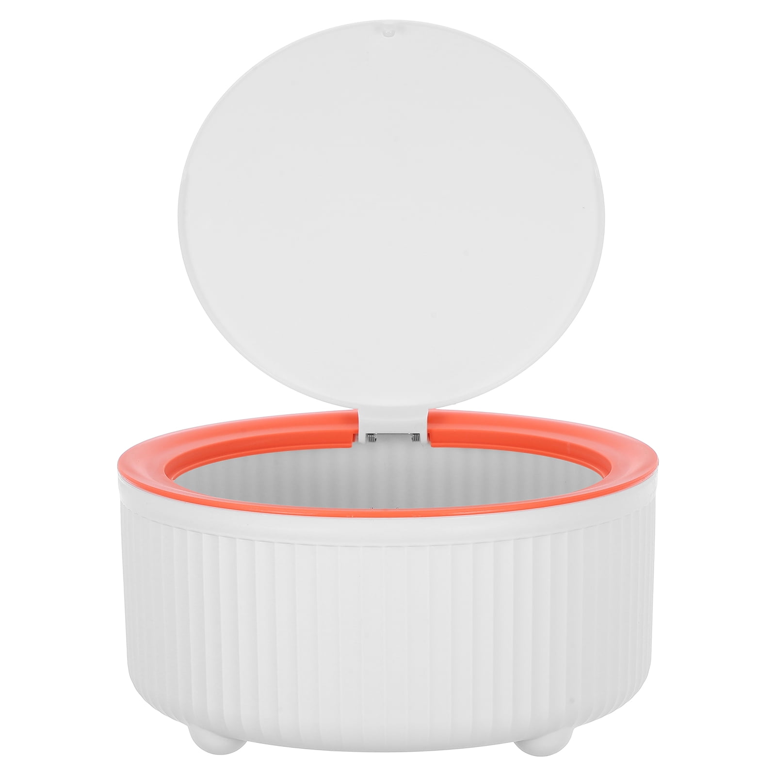 GOOHOCHY Pink Plastic Trash Can with Lid for Home Use Compact Size Ideal for Desk Bathroom and ...