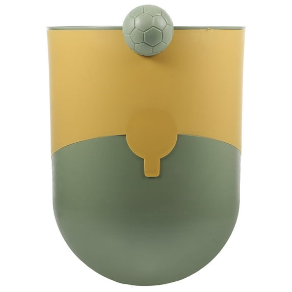 RUNROTOO Adorable Trash Can Yellow For Bedroom 1Set 7.9x6.3x6.3in