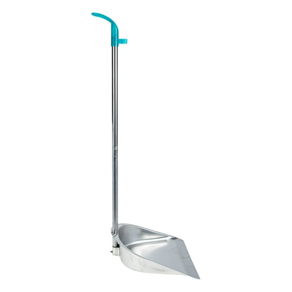 LITINKIMI Long Handle Dustpan with Stainless Steel for Indoor Household Cleaning and Ergonomic Grip