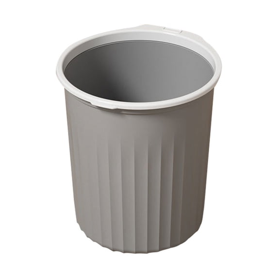 Garbage Can, Trash Bin, Qyaukm 1Pc Trash Can with Pressing Ring Plastic Wastebasket Round Garbage Container for Bathroom Kitchen Bedroom, Kitchen, Bedroom, Home Office, College Dorm, Small 10L