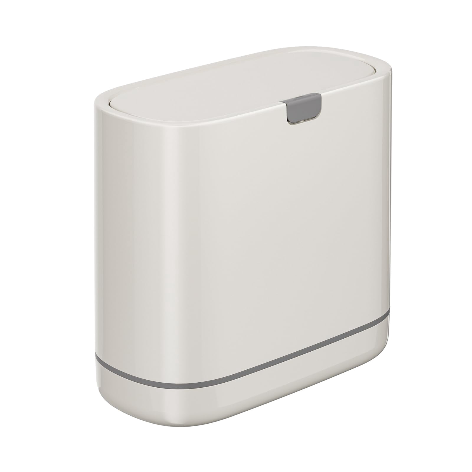 Garbage Can With Lid 2.6 Gallon Slim Plastic Wastebasket