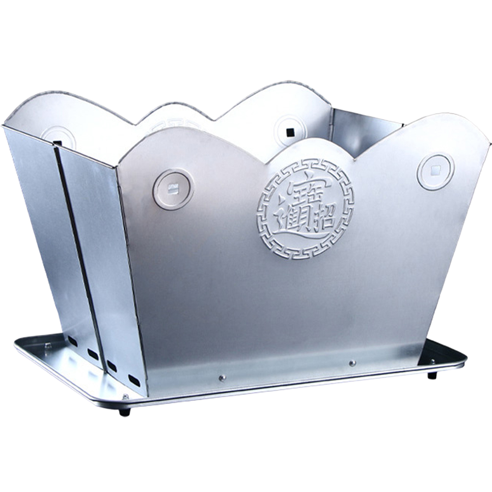 Garbage Cans Outdoor Sacrificial Burning Paper Bucket Fireplace Pit Metal Ash Burner Incinerator