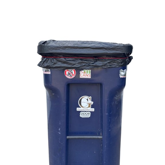 Garbage Commander Bag Hugger Adjustable, Secures 96-Gallon Red Rubber, Nylon Trash Bag Holders - Medium to Medium, Home & Kitchen Organization, 3-Pack