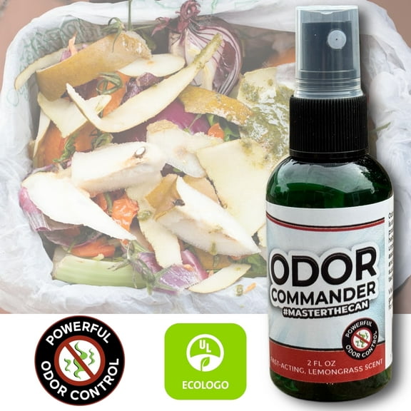 Garbage Commander Odor Commander Odor Control Spray, Lemongrass Scent, 2 oz