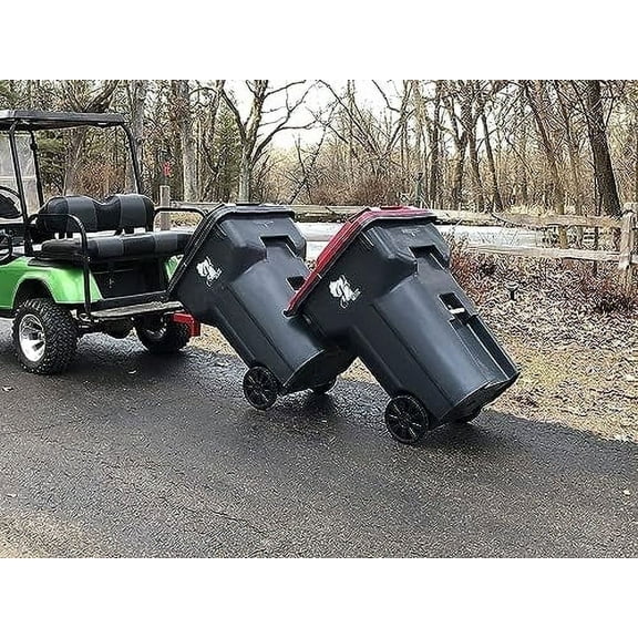 American-Made Premium Single Can Receiver Mounted Garbage Hook with Can Coupler - by Garbage Commander