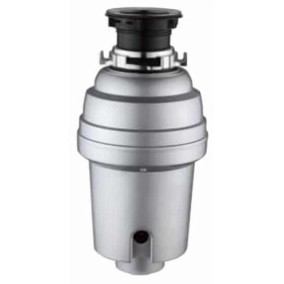 Garbage Disposal 1/2 HP – Ultra-Quiet Stainless Steel Continuous Feed, Air Switch, Compact Kitchen Food Waste Disposer – Easy Under Sink Install – Grey