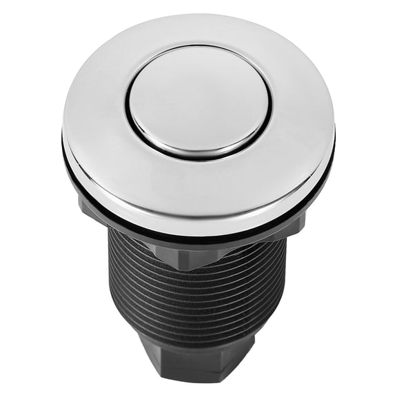 Garbage Disposal Air Switch Kit, 2.5" Button 1.25-1.38" Sink Hole, Stainless Steel Countertop Switch for Kitchen Sink Food Waste Disposal