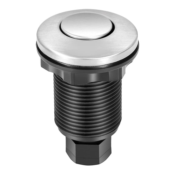 Garbage Disposal Air Switch Kit 2.5 Inch Sink Top Brushed Stainless Steel ON OFF Button for Food Waste Disposer Suitable for Stainless Steel Countertops