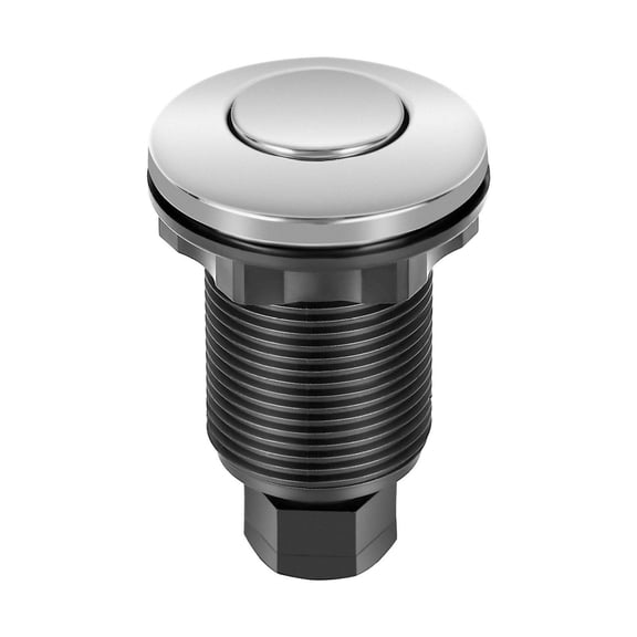 Garbage Disposal Air Switch Kit Dual Outlet - 2.5 Inch Sink Top Switch - Compatible with Most Disposals 2HP - Stainless Steel, Brushed Nickel Finish