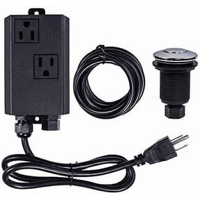 Garbage Disposal Air Switch Kit Dual Outlet Sink Top Waste Disposal Stainless Steel On/Off Air