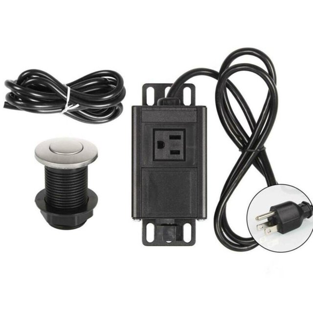 Garbage Disposal Air Switch Kit Single Outlet Single Control On/Off Air