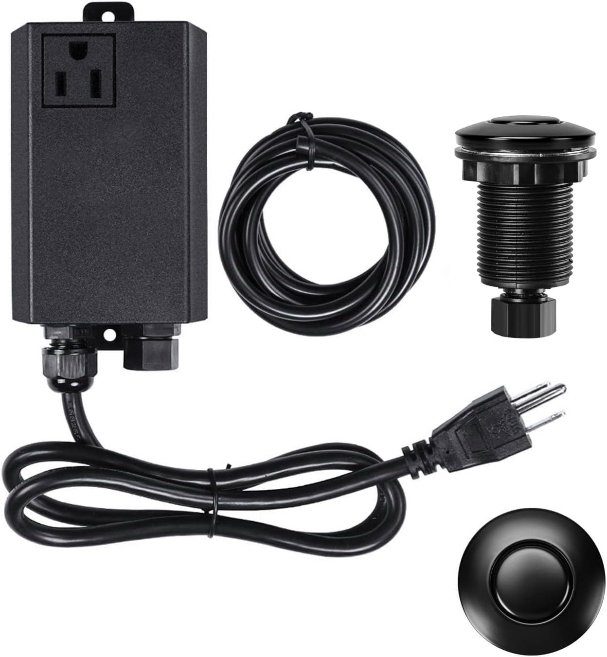 Garbage Disposal Air Switch Kit Single Outlet Sink Top Waste Disposal