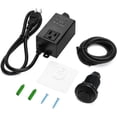 thumbnail image 1 of Garbage Disposal Air Switch Kit for SinkTop Waste Disposal with Stainless Steel Black Short Air Button by Briidea, 1 of 7
