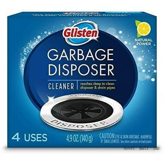 Garbage Disposal Cleaner And Odor With Foaming Action, Removes Buildup And Cleans, Lemon Scent, 4 Uses