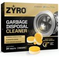 thumbnail image 1 of Garbage Disposal Cleaner and Deodorizer | 24 Pack | Kitchen Sink Cleaner Tablets | Eliminates Odor | Fights Grease & Buildup | Foaming Scrub Action | Citrus Fresh | 1 Year Supply | Zyro, 1 of 4