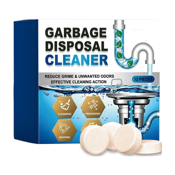 Garbage Disposal Cleaner and Deodorizer Tablets, Food Disposal Cleaner, Quickly Eliminates Odors, Drain Odor Eliminator for Kitchen