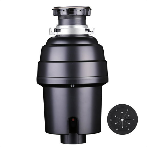 Garbage Disposal Continuous Feed Garbage Disposer, Compact Food Waste Disposer with Ultra Quiet Motor and Power Cord, Stainless Steel Grinding, Kitchen Sink Food Waste Disposal
