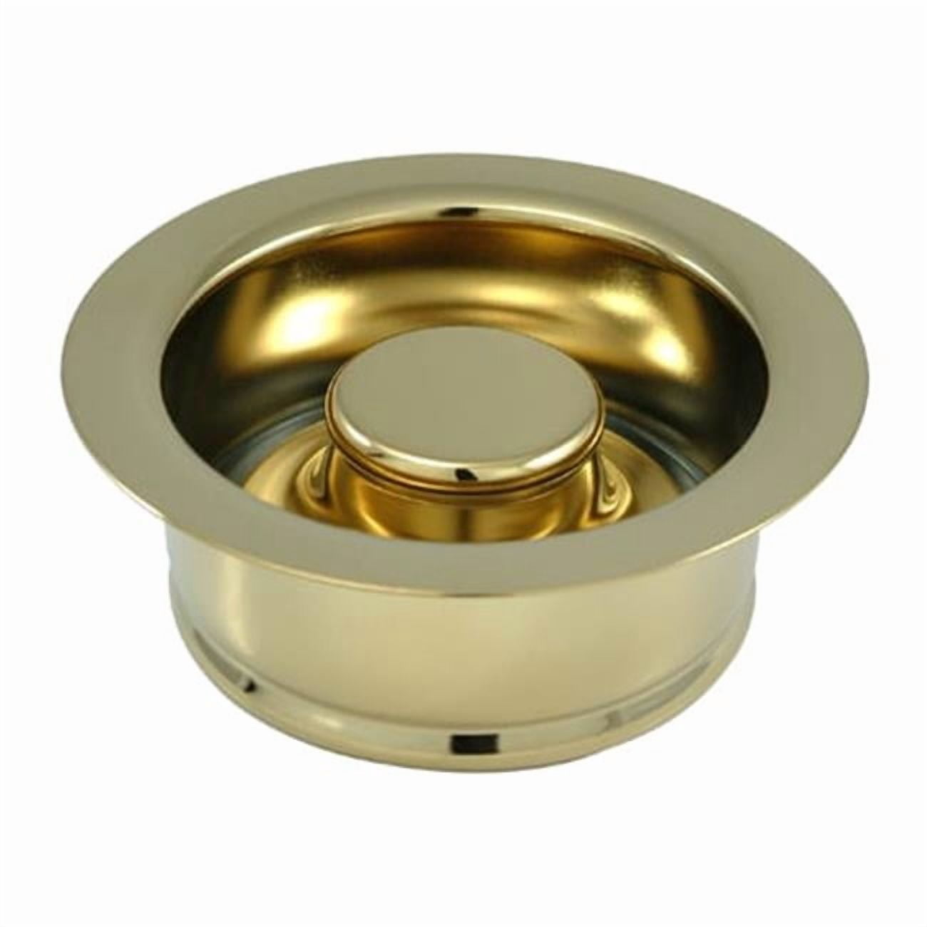 Garbage Disposal Flange - Polished Brass - Solid Brass Construction - Easy Install