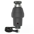 thumbnail image 1 of Garbage Disposal, Food Garbage Disposal with Power Cord, Stainless Steel Grinding System, Continuous Feed Compact Garbage Disposals (1/2 HP (Gray)), 1 of 8