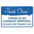 thumbnail image 1 of There Is No Garbage Disposal Please Use Trash Can Warning Sign, Metal Signs for Home Business Outdoor Indoor Garage Street Wall Caution Custom Decor 12 x 8 Inch, 1 of 4