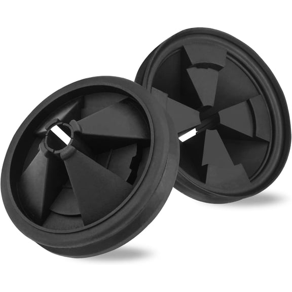 Garbage Disposal Splash Guard, 2 Pack Upgraded EPDM Rubber Drain Insert for InSinkErator Evolution Series 3 3/8" QCB-AM Sink Baffle Cover Removable Quiet Collar Strainer Parts
