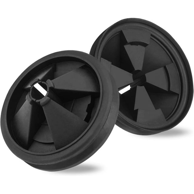 Garbage Disposal Splash Guard, 2 Pack Upgraded EPDM Rubber for InSinkErator Evolution Series 3 3/8" QCB-AM Sink Baffle Drain Cover Removable Quiet Collar EPDM Strainer Insert Parts