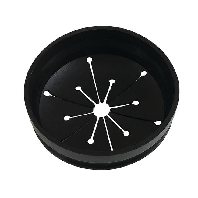 Garbage Disposal Splash Guard - Black - 3.37 x 3.37 x 1.25 in. - Durable Nitrile Rubber