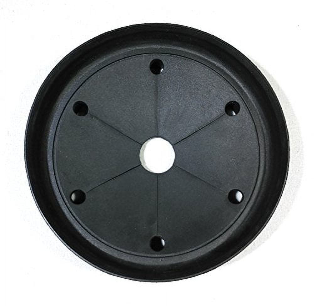 Black Rubber Garbage Disposal Splash Guard for Standard Sinks