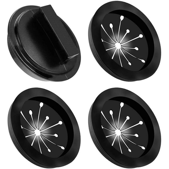 Garbage Disposal Splash Guards and Stopper Set 4 Pack3+1, Food Waste Disposer Accessories Multi-Function Drain Plugs Splash Guards for Whirlaway, Waste King, Sinkmaster and GE Models
