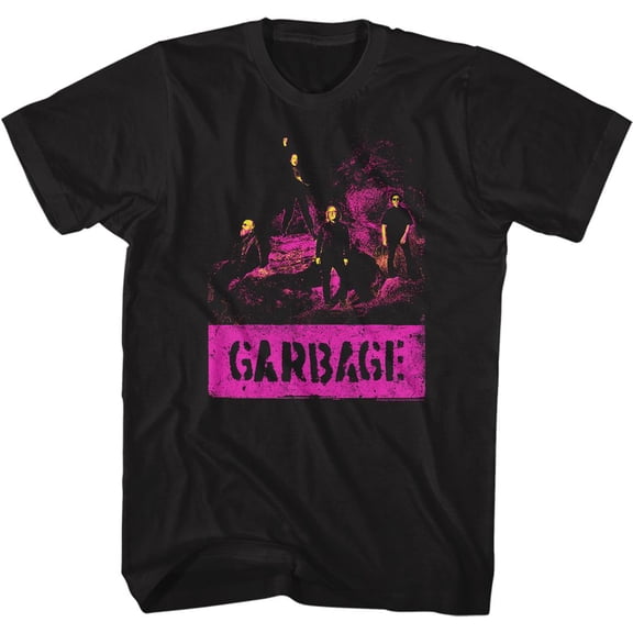 Garbage Grunge Black Adult T-Shirt 4Xlt