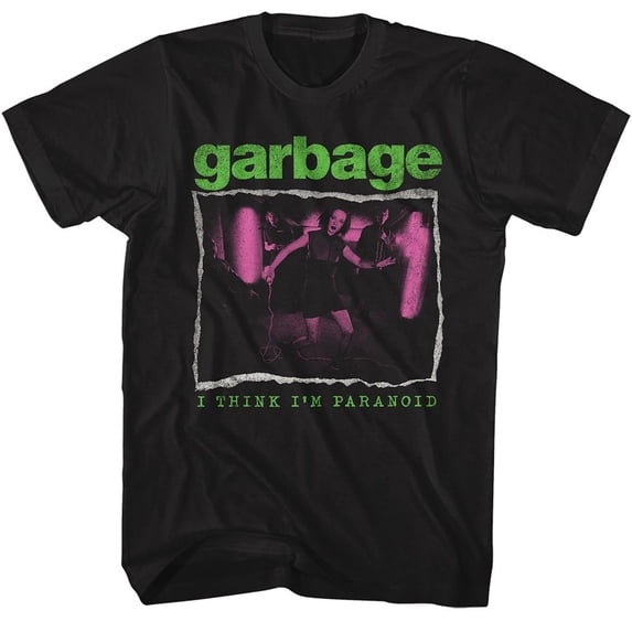 Garbage I Think Im Paranoid Black Adult T-Shirt L