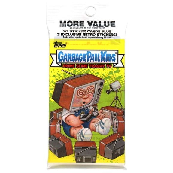 Garbage Pail Kids 2016 Trashy TV Series 2 Trading Sticker Card Fat Pack [22 Cards Per Pack]