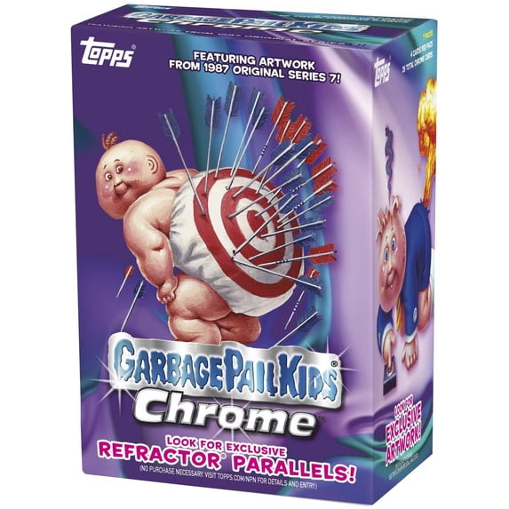 Garbage Pail Kids Topps Trading Cards 2024 Chrome (1987 Original Series 7) Trading Card BLASTER Box (7 Packs)