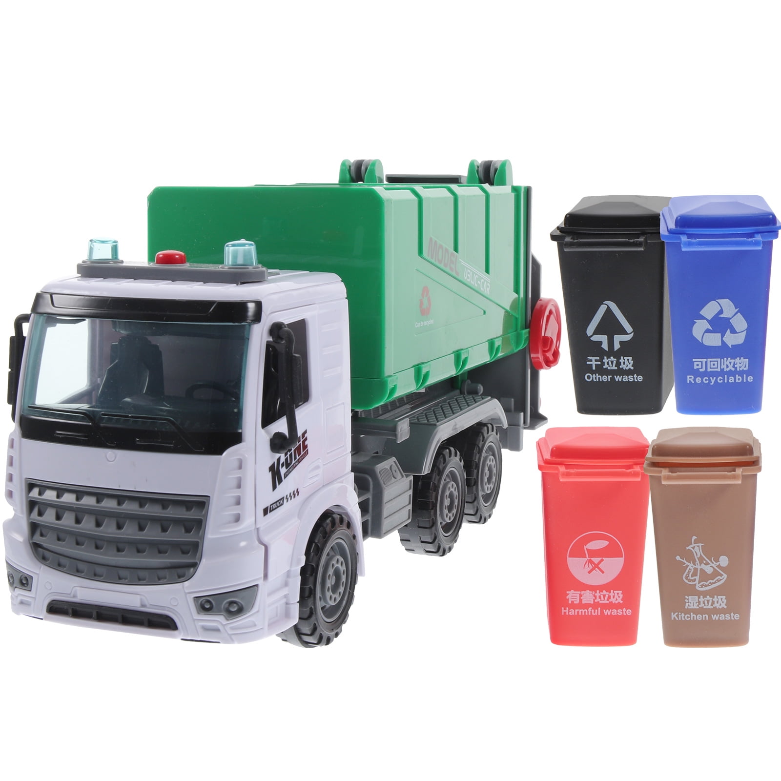 Garbage Sanitation Truck Boys Toy Children Sorter Children’s Toys Puzzle Rubbish