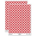 thumbnail image 1 of Garbage Trash Can Solid 200+ Round Stickers - Red - Matte Finish - 0.50" Size, 1 of 3
