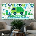 thumbnail image 1 of Garbage Truck Birthday Vinyl Banner Personalized, 1 of 4