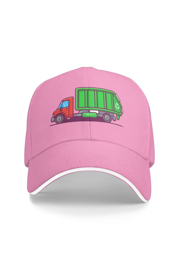 Garbage Truck Cartoon Unisex Adult Baseball Caps Adjustable Casquette Dad Hat Sandwich Cap Outdoors Headwear
