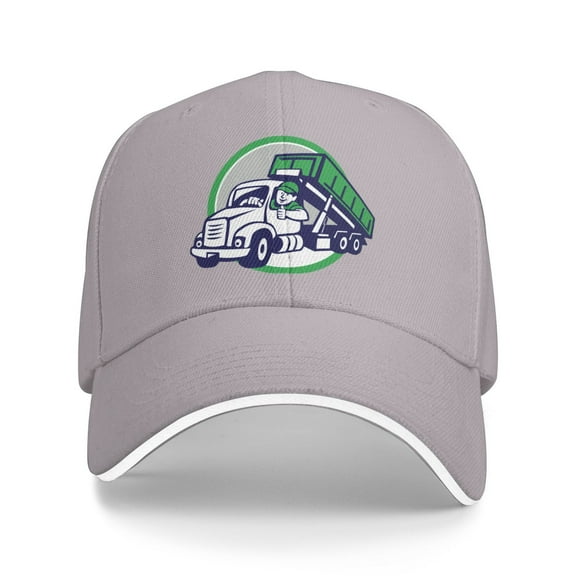 Garbage Truck Driver Logo Unisex Adult Baseball Caps Adjustable Casquette Dad Hat Sandwich Cap Outdoors Headwear
