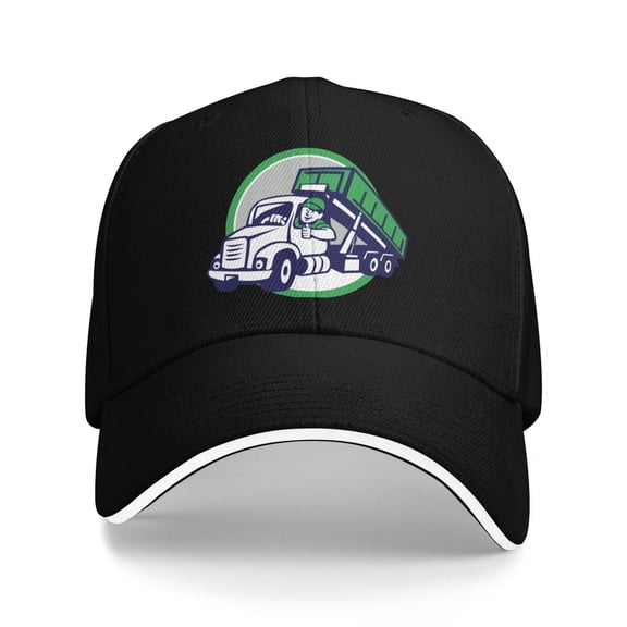 Garbage Truck Driver Logo Unisex Adult Baseball Caps Adjustable Casquette Dad Hat Sandwich Cap Outdoors Headwear